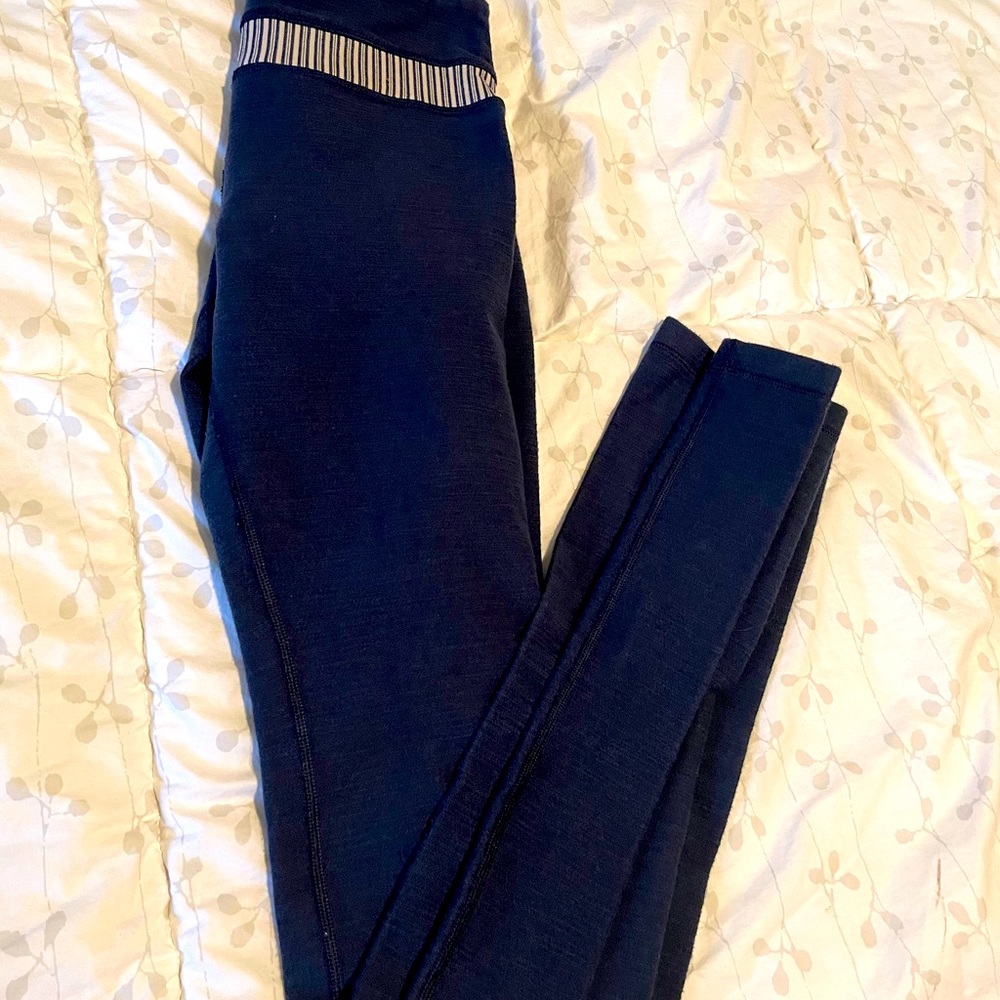 Lululemon Navy Long Leggings (Size 2)